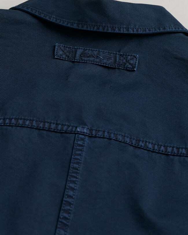Garment-Dyed Twill Overshirt