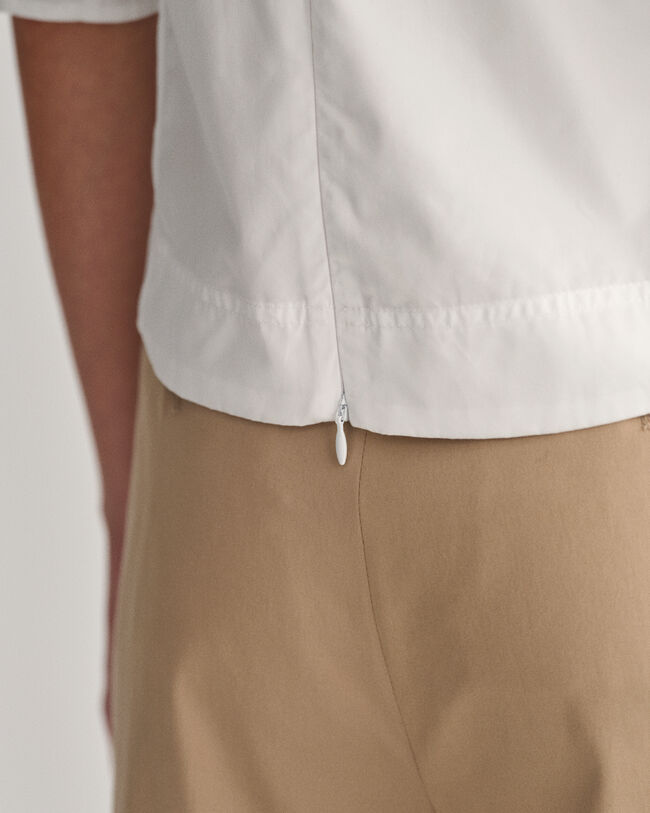 Balloon Sleeve V-Neck Top