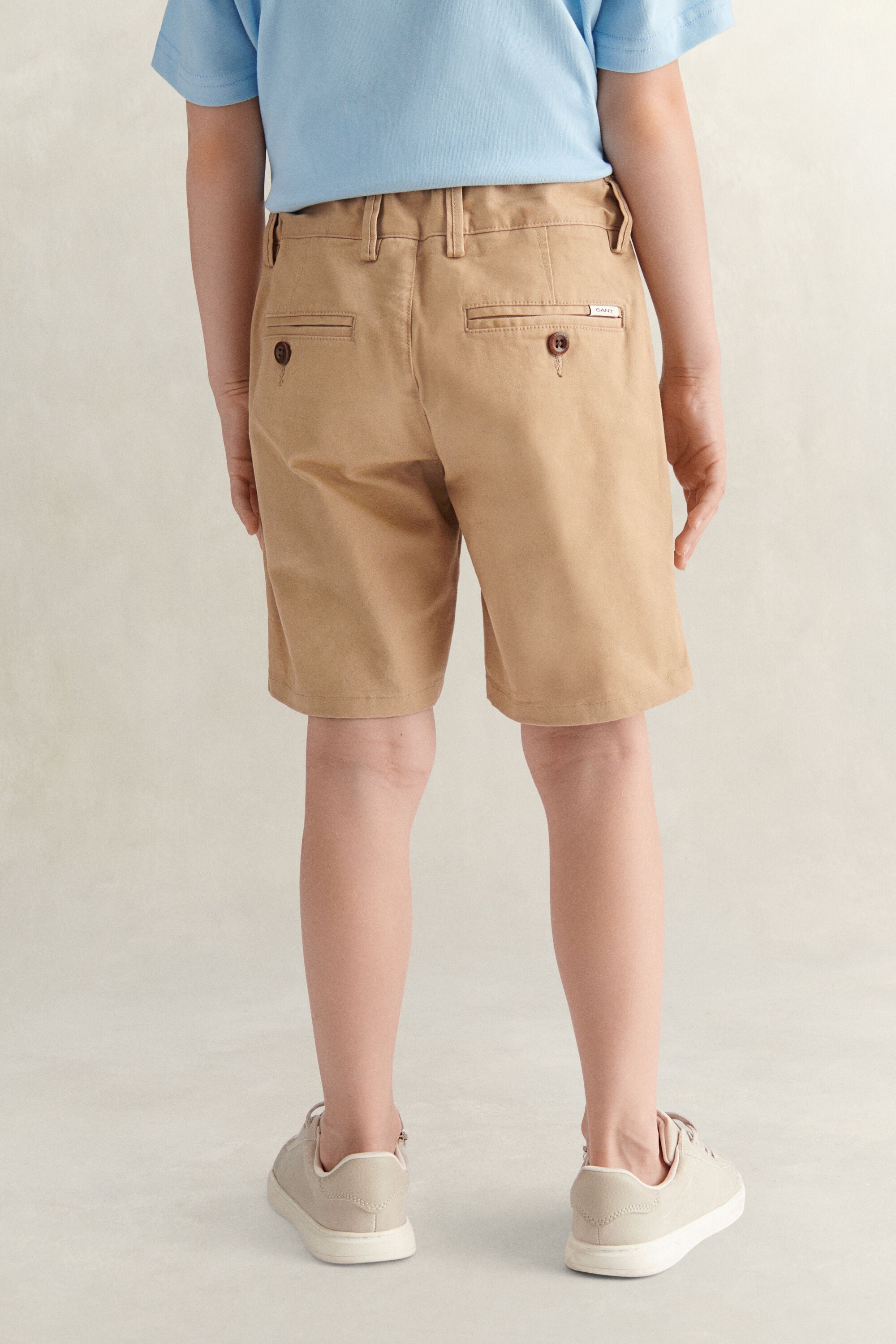 Boys Chino Shorts — DARK KHAKI