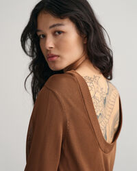 Open-Back Knit Dress