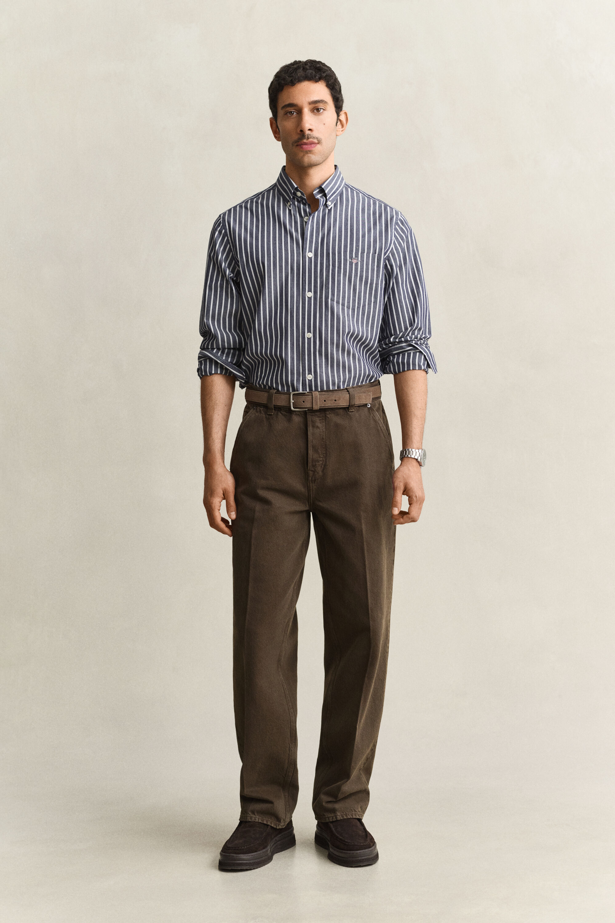 Overdyed Jeans — SHADOW BROWN