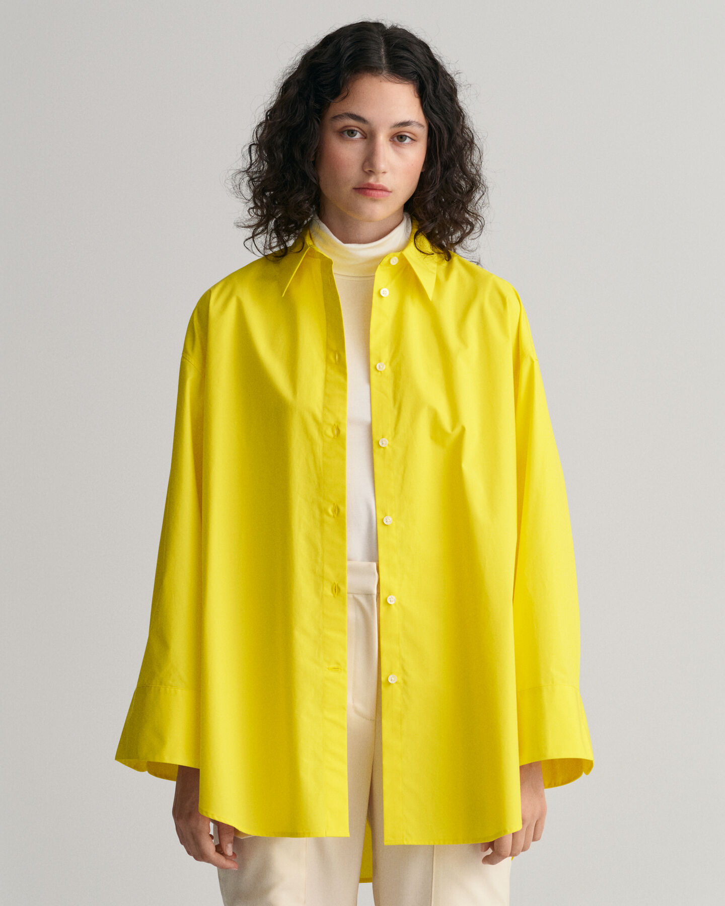 Oversized Fit Wide Cuff Shirt