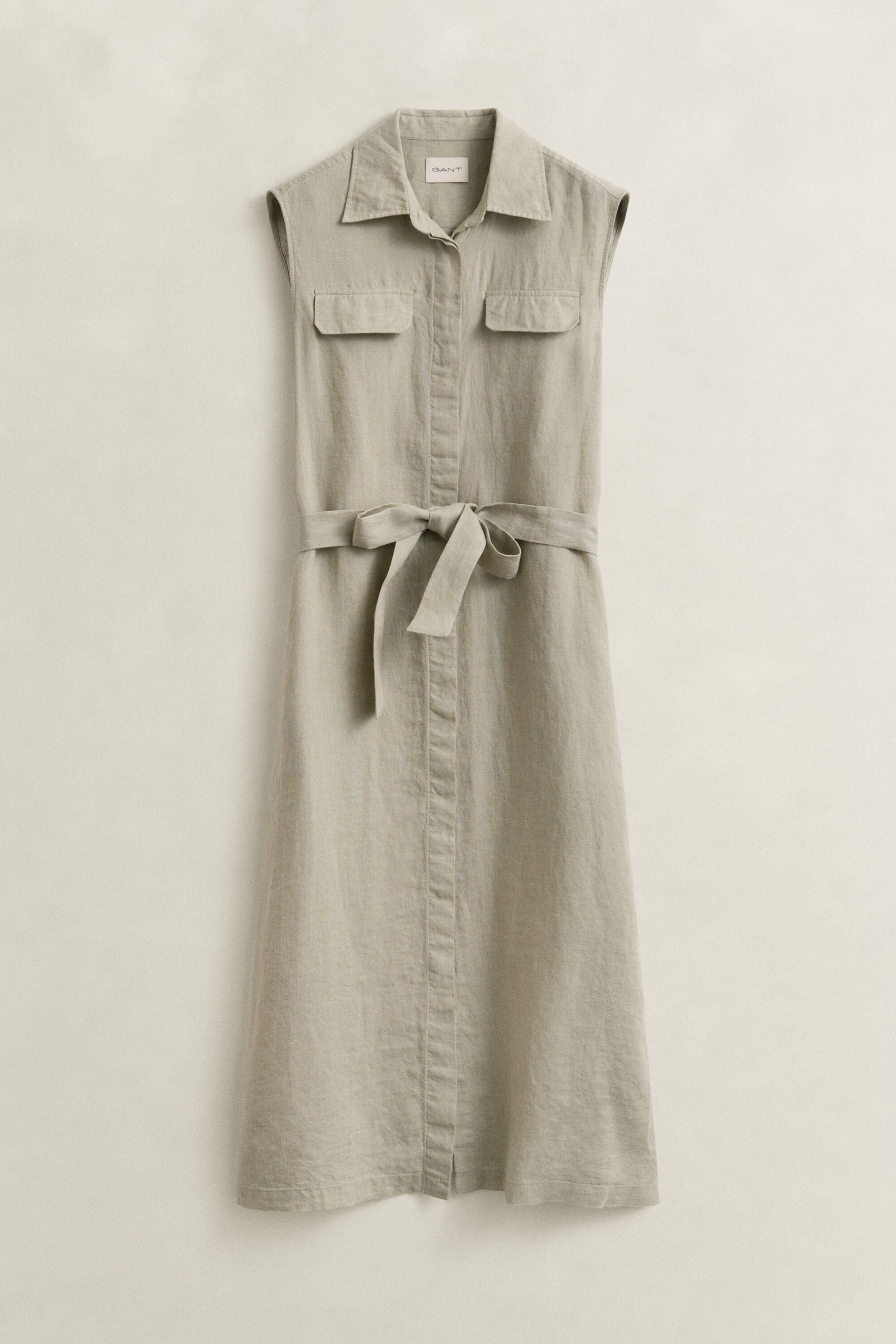 Sleeveless Linen Dress
