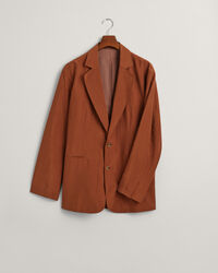 Relaxed Fit Silk Suit Blazer