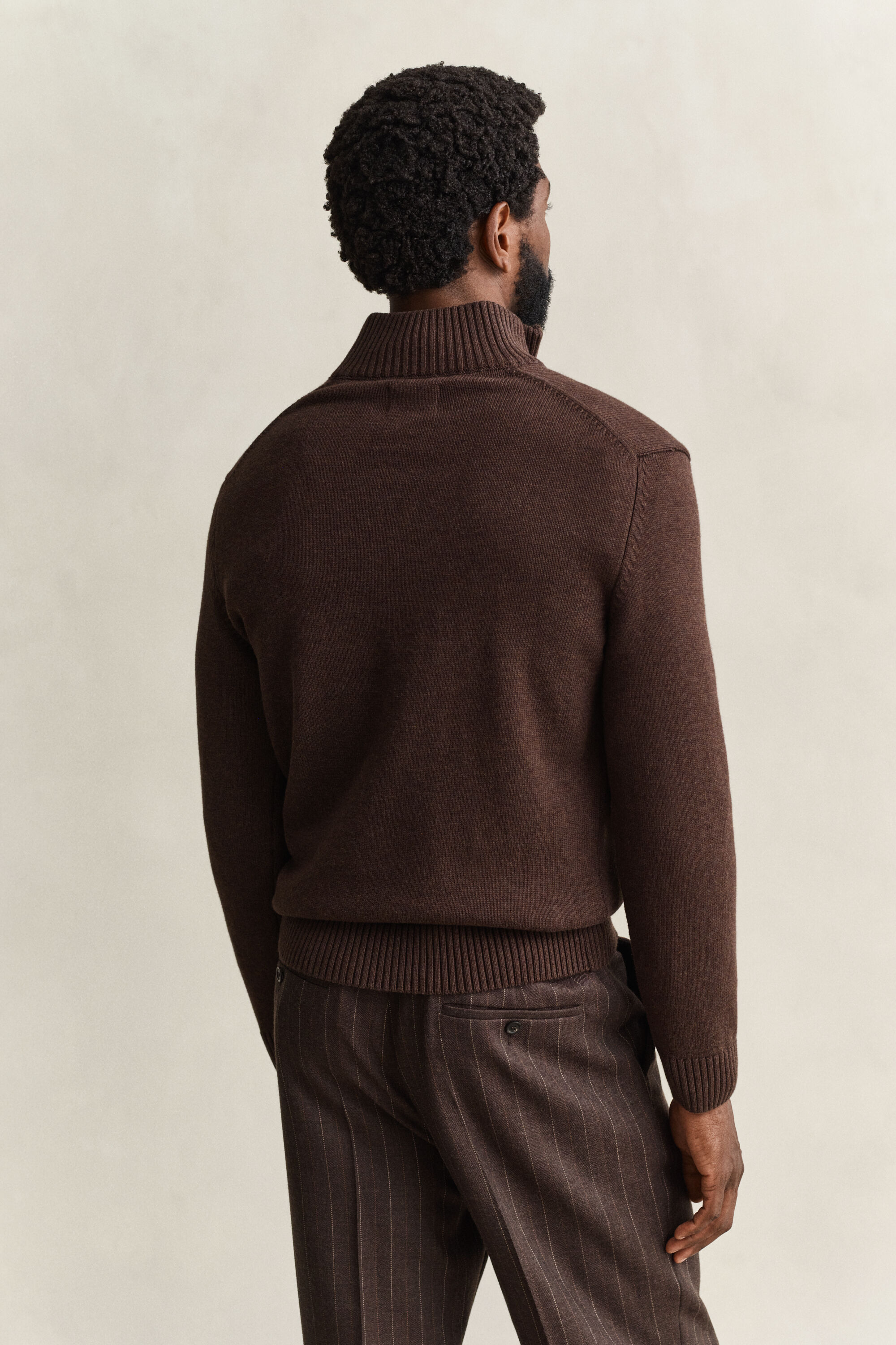 Casual Cotton Half-Zip Sweater
