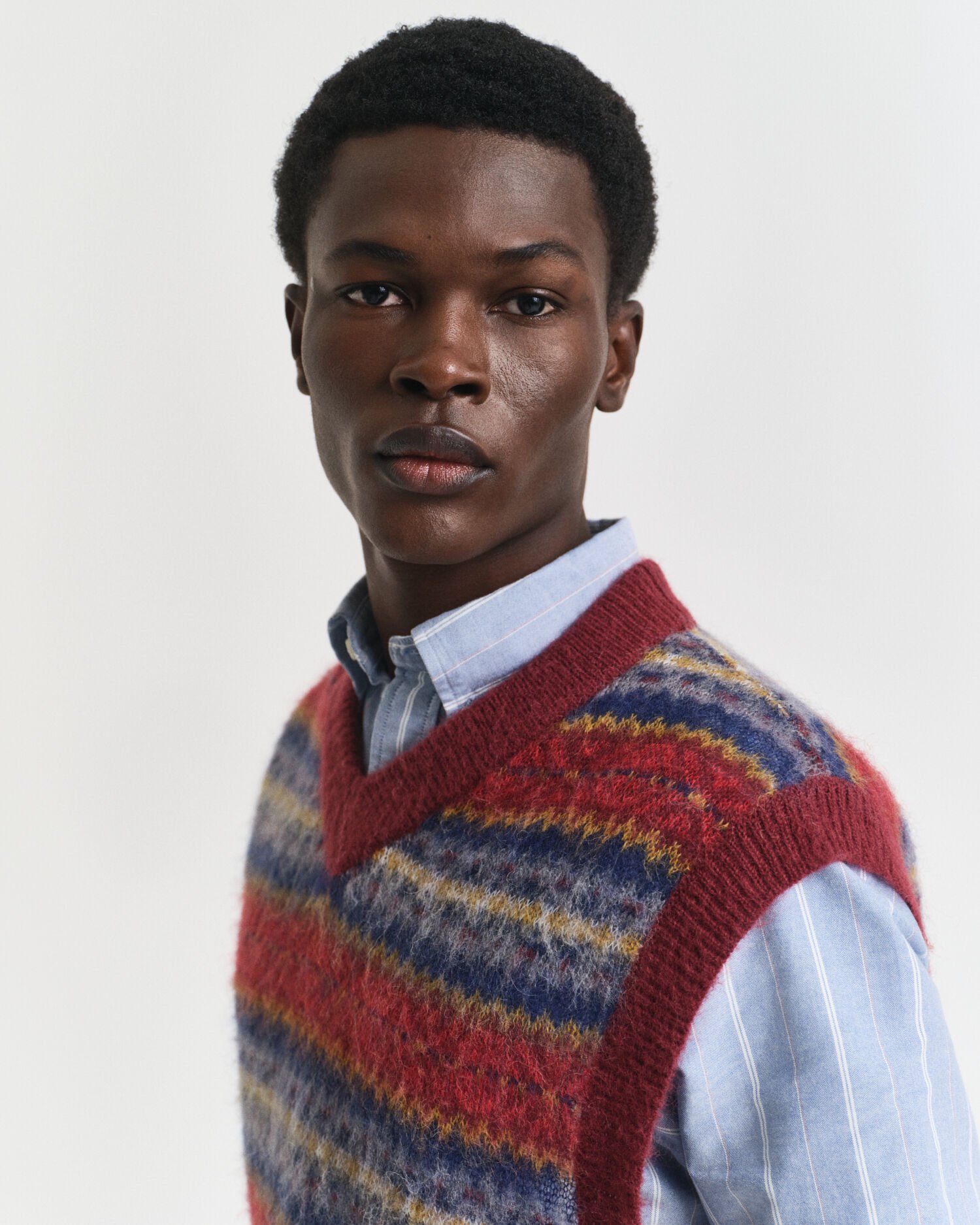 Brushed Fair  Isle Vest