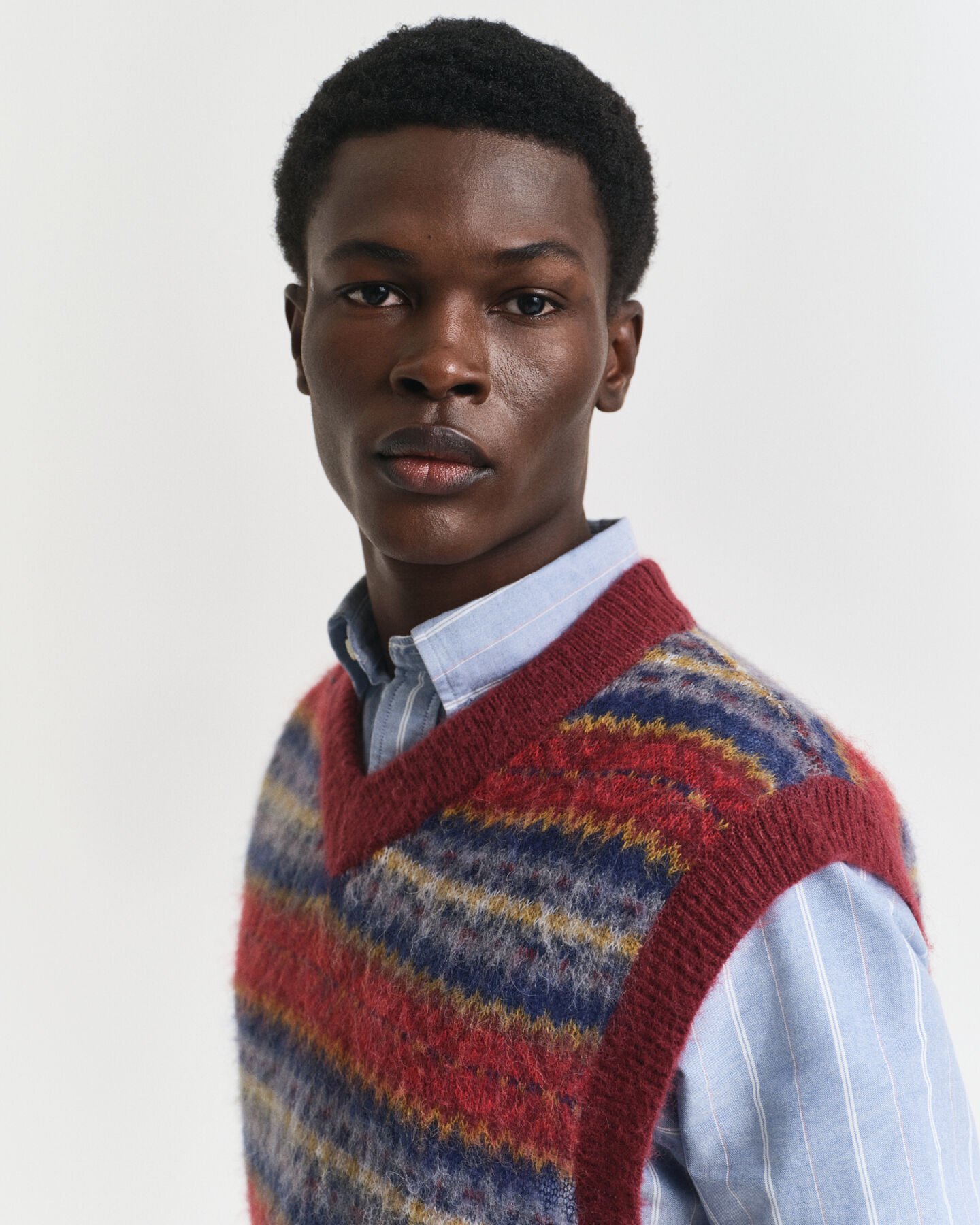 Brushed Fair  Isle Vest