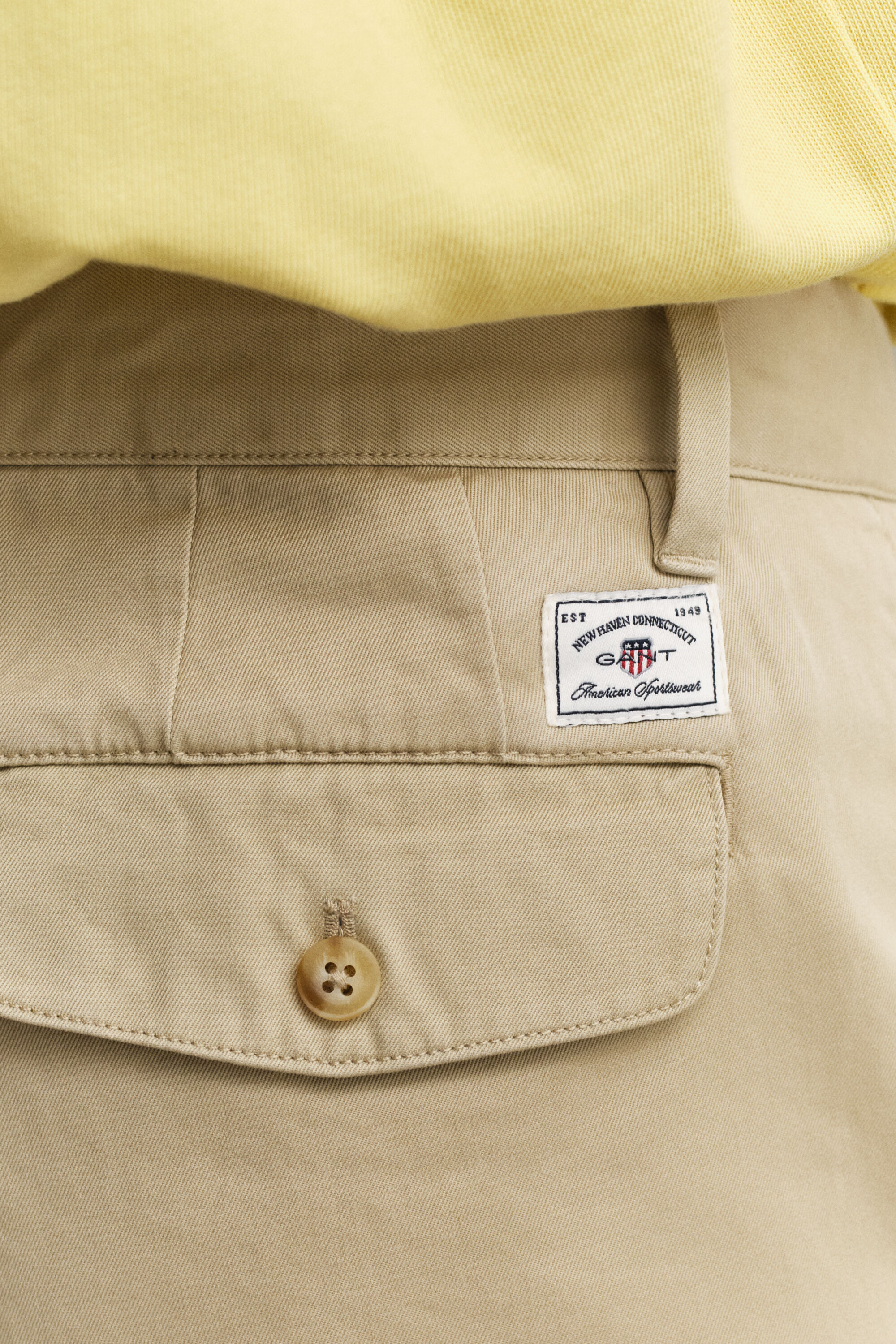 Relaxed Fit Cotton Twill Chinos