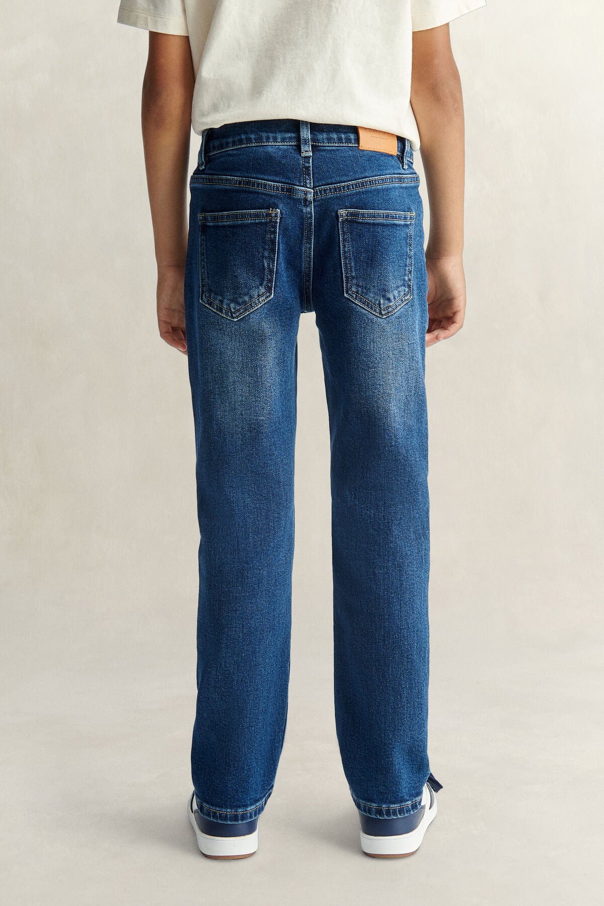 Teen Boys Straight Fit Jeans — MID WASH