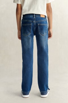 Teen Boys Straight Fit Jeans — MID WASH 3