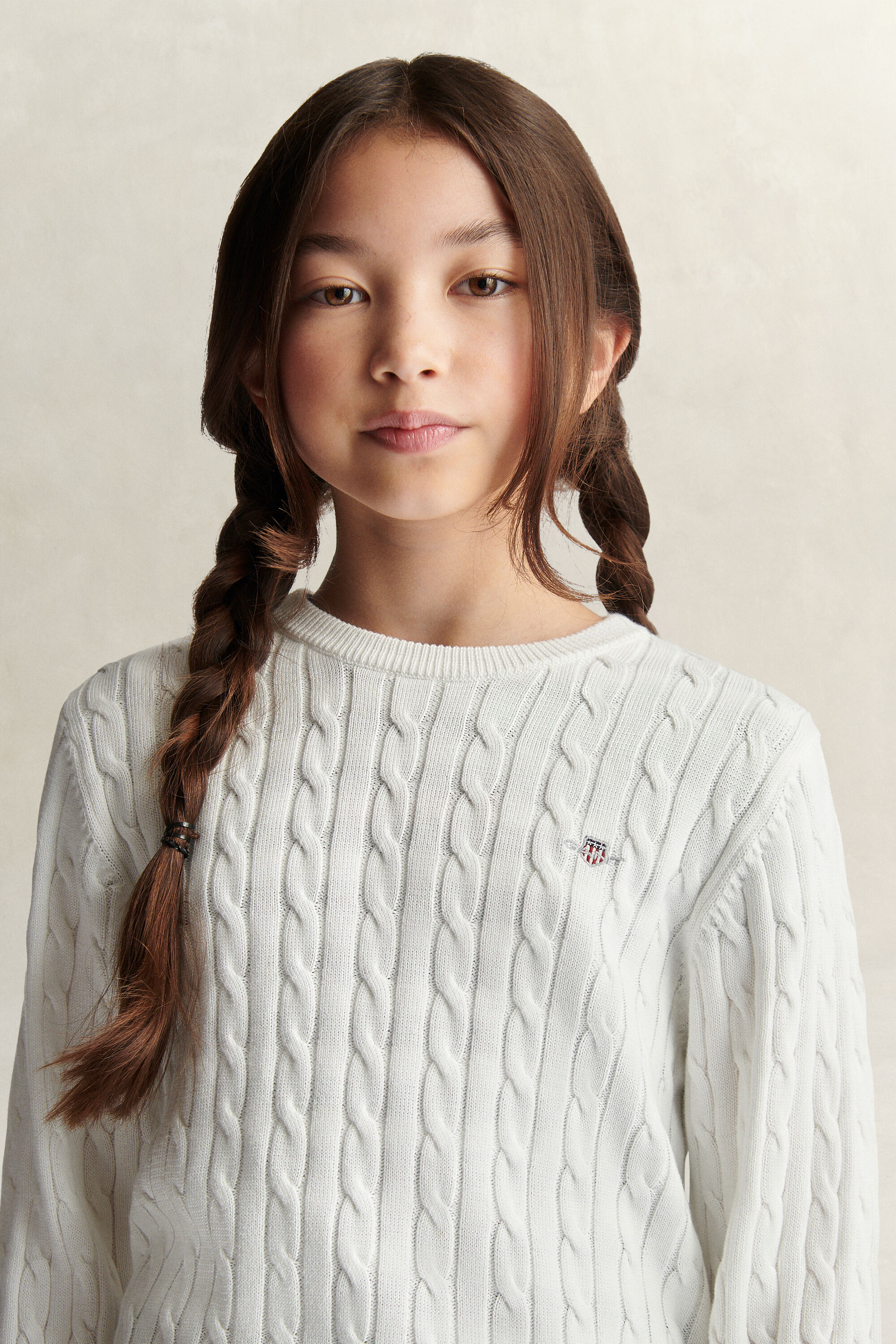 Teen Girls Cable Knit Sweater