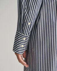 Striped Poplin Shirt Dress
