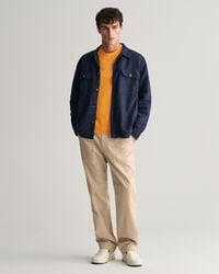 Cotton Linen Crew Neck Sweater