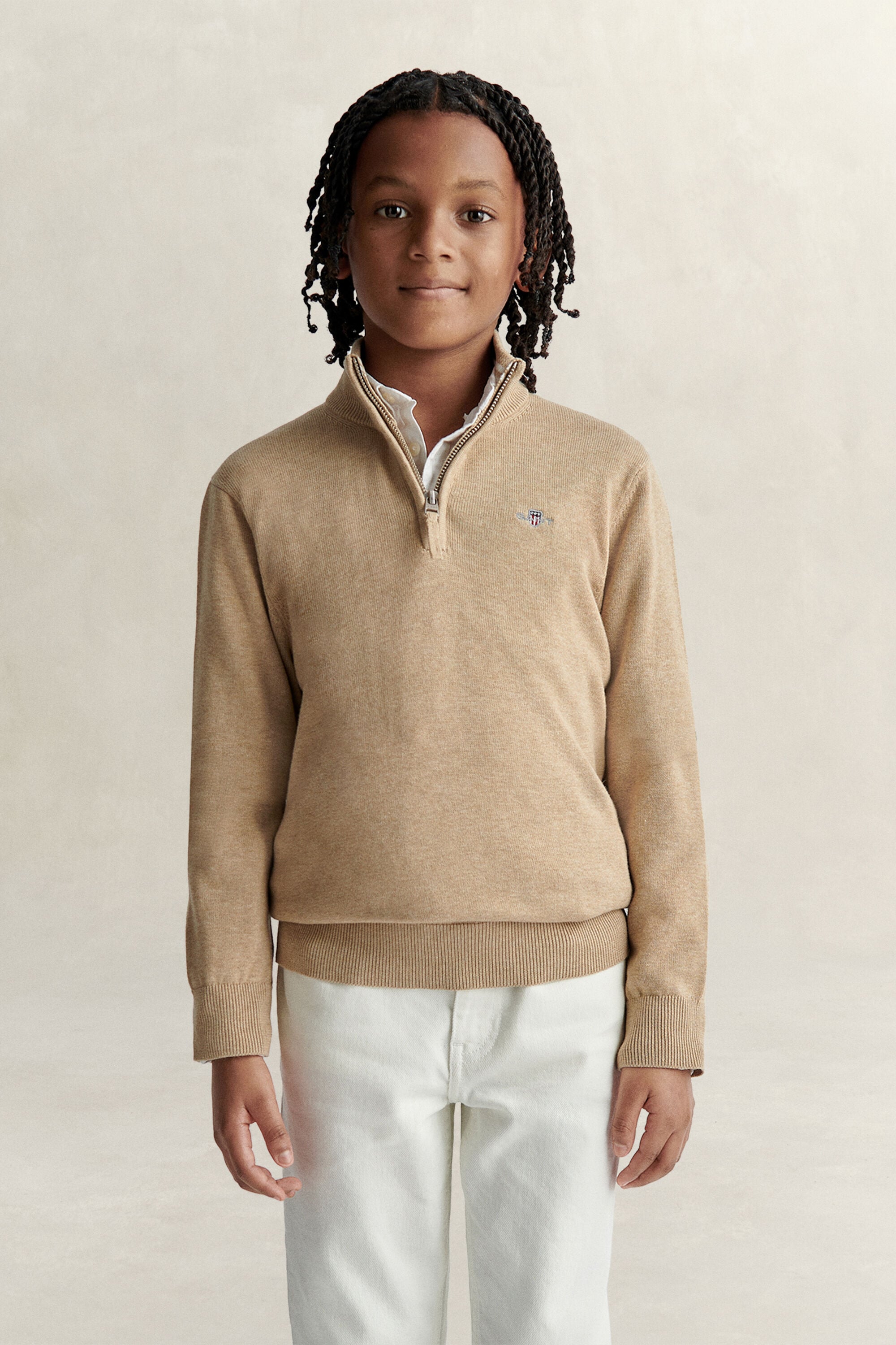 Teen Boys Shield Half-Zip Sweater