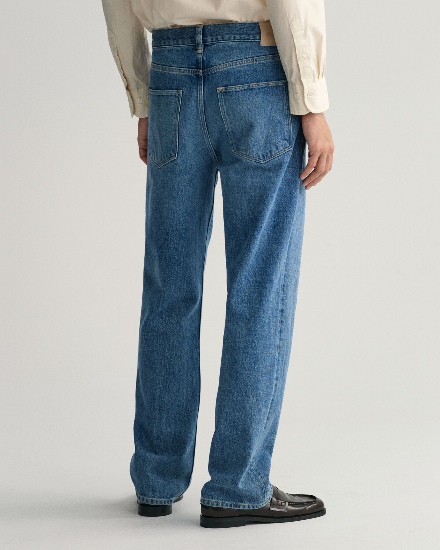 Relaxed Fit Stone Washed Jeans