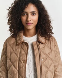 Quilted Corduroy Trim Jacket