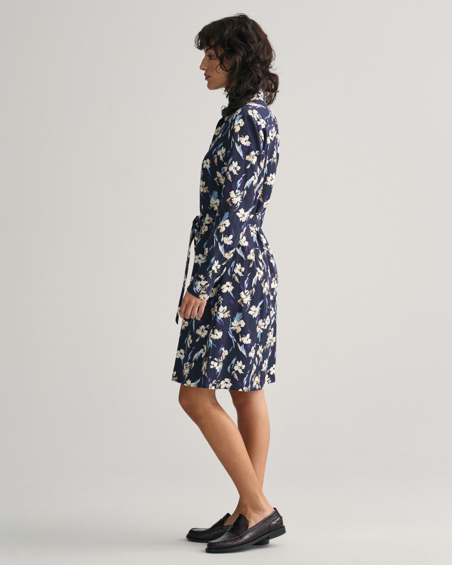 Floral Print Shirt Dress