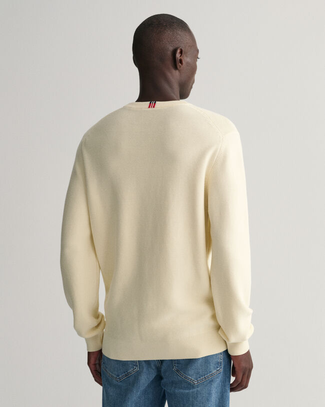 Light Texture Crew Neck Sweater