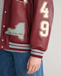 Leather Varsity Jacket