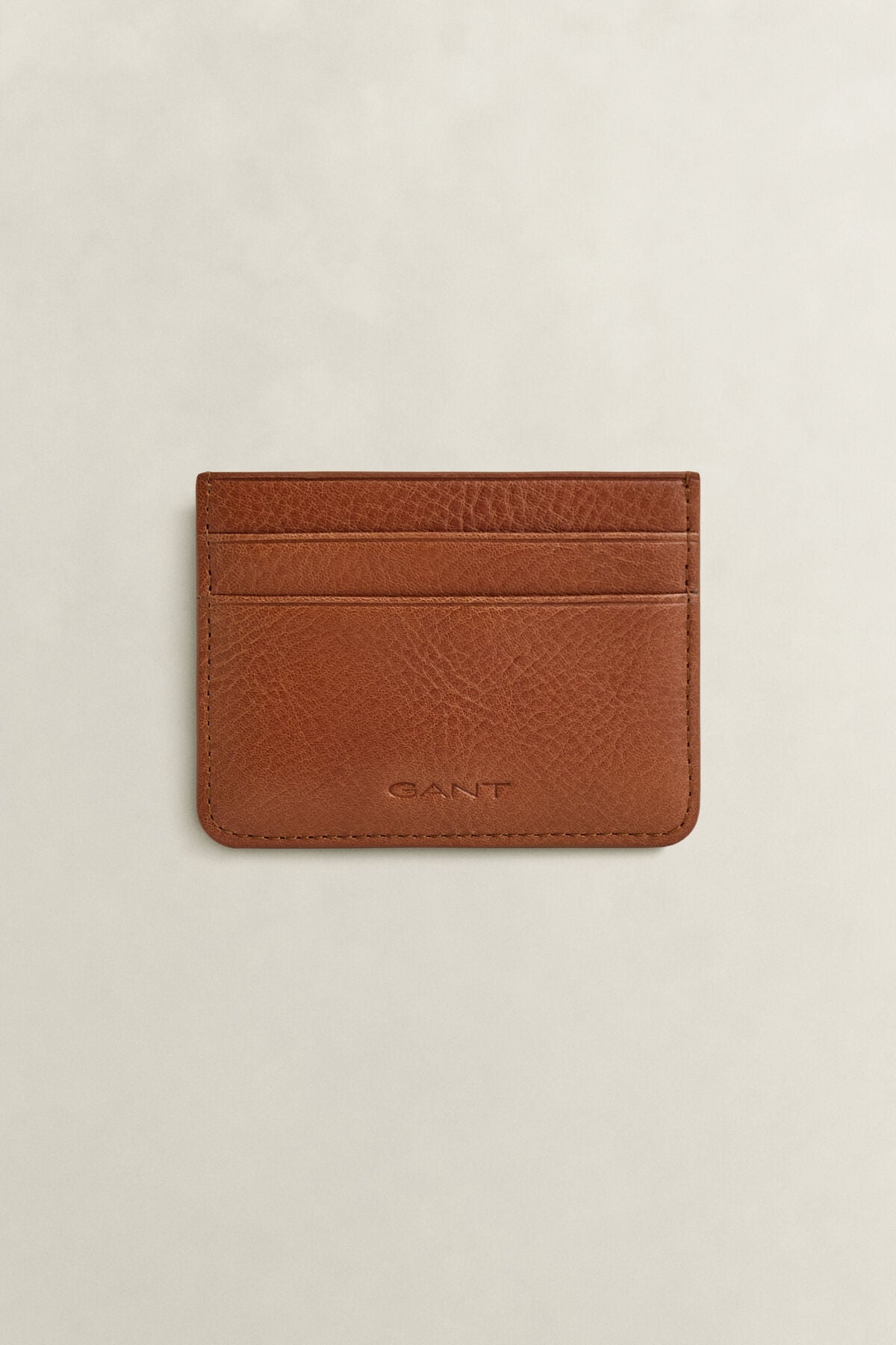 Leather Belt & Card Holder Gift Set — COGNAC