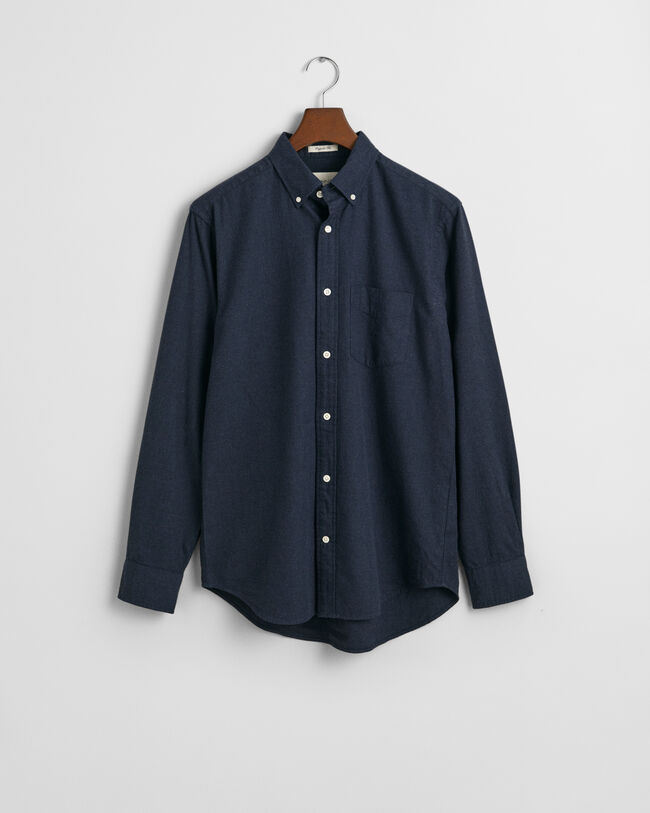 Regular Fit Flannel Melange Shirt