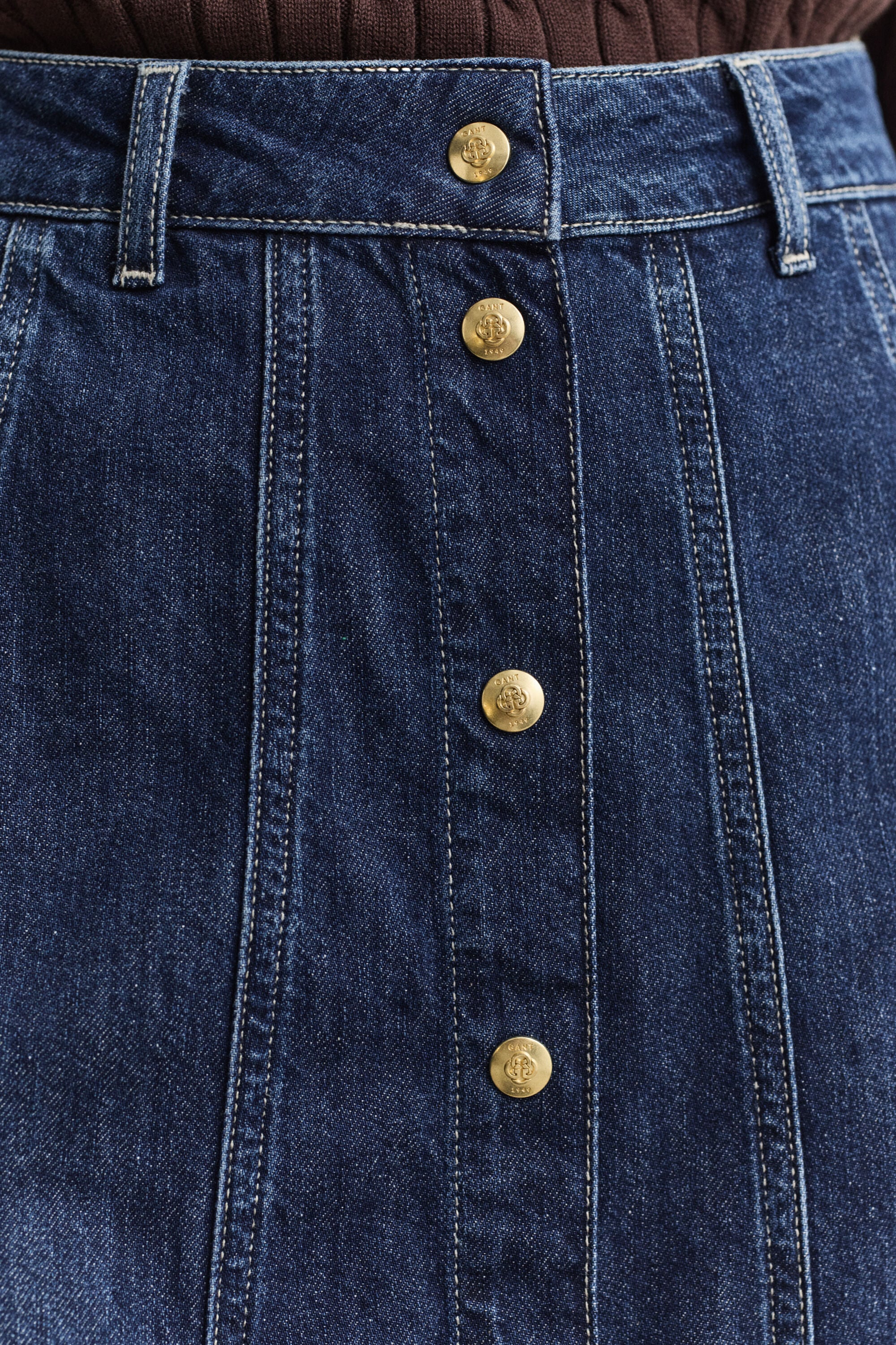 Flared Denim Skirt