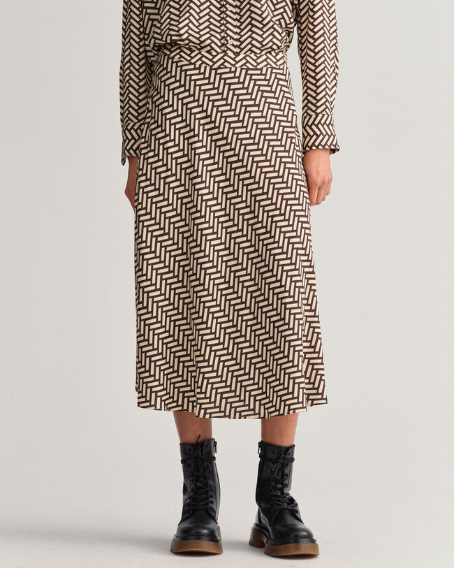 Geometric A-Line Skirt