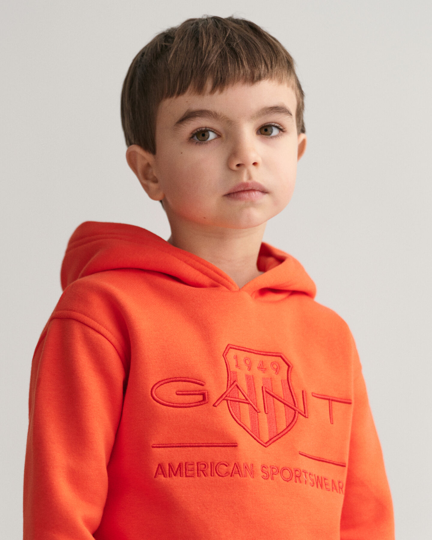 Kids Contrast Shield Hoodie