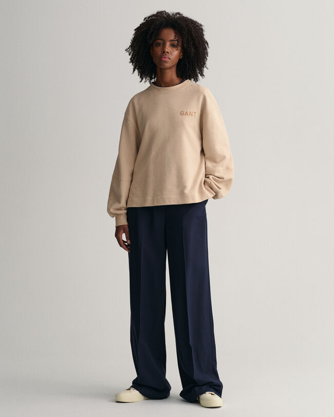 Logo Volume Sleeve Sweatshirt