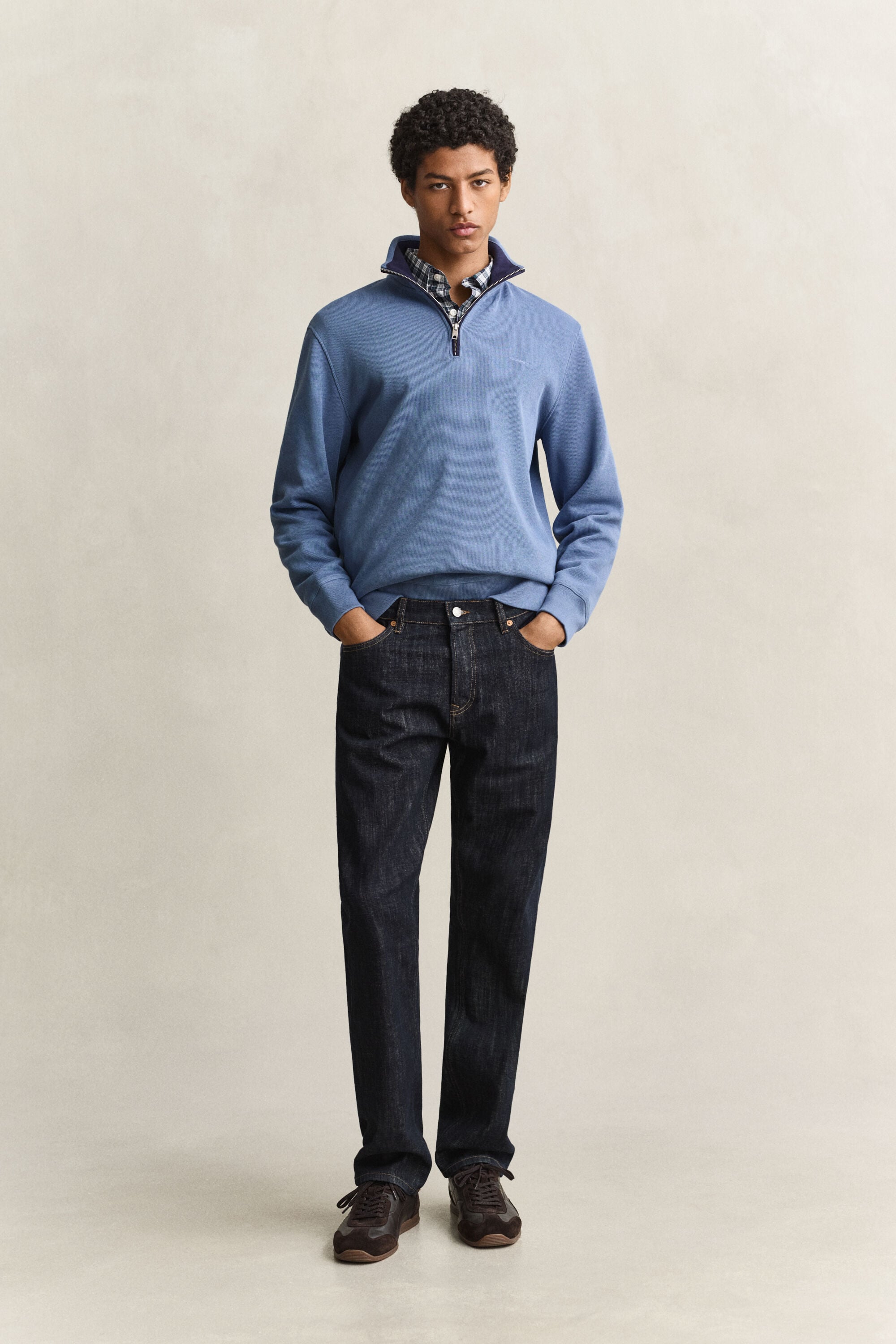 Sacker Rib Half-Zip Sweatshirt