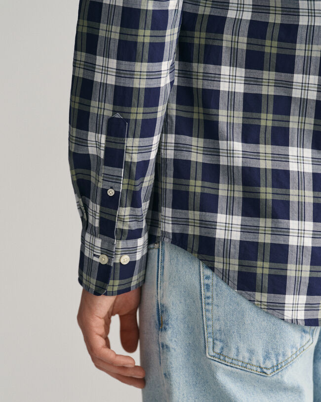 Regular Fit Checked Poplin Shirt