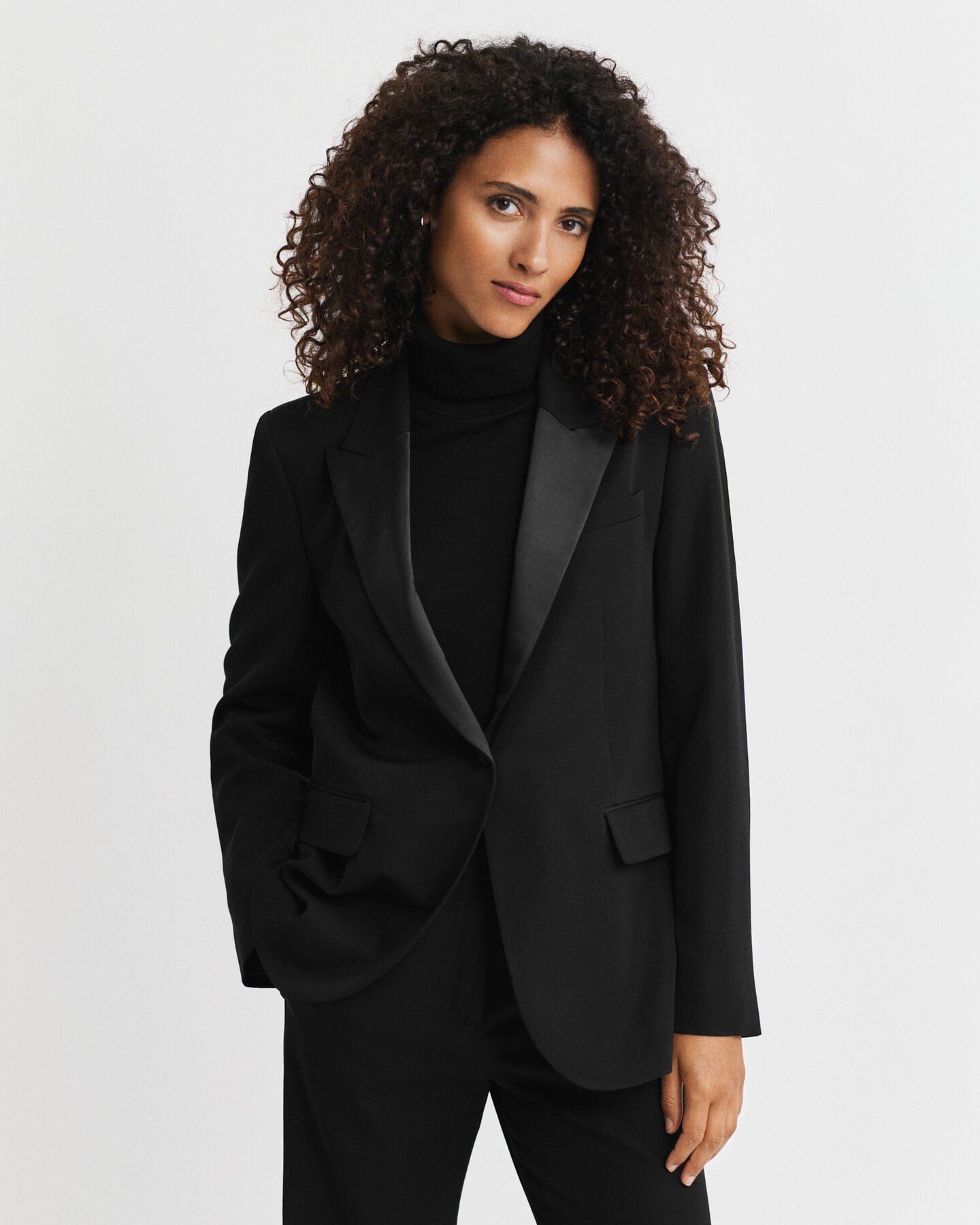 Regular Fit Wool Blend Tuxedo Blazer