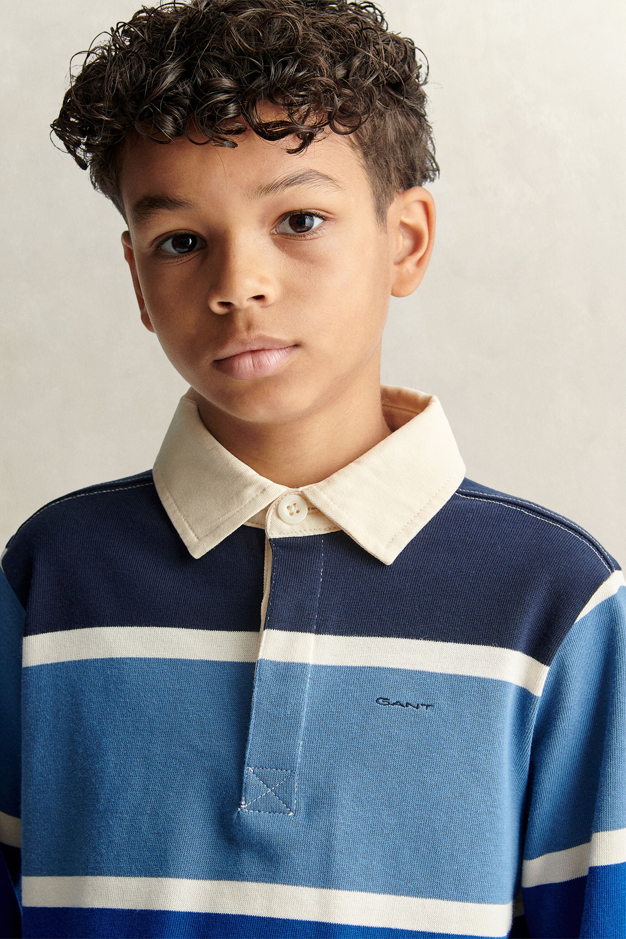 Teen Boys Striped Graphic Rugger