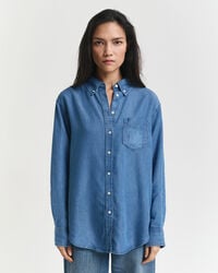 Relaxed Fit Indigo Shirt