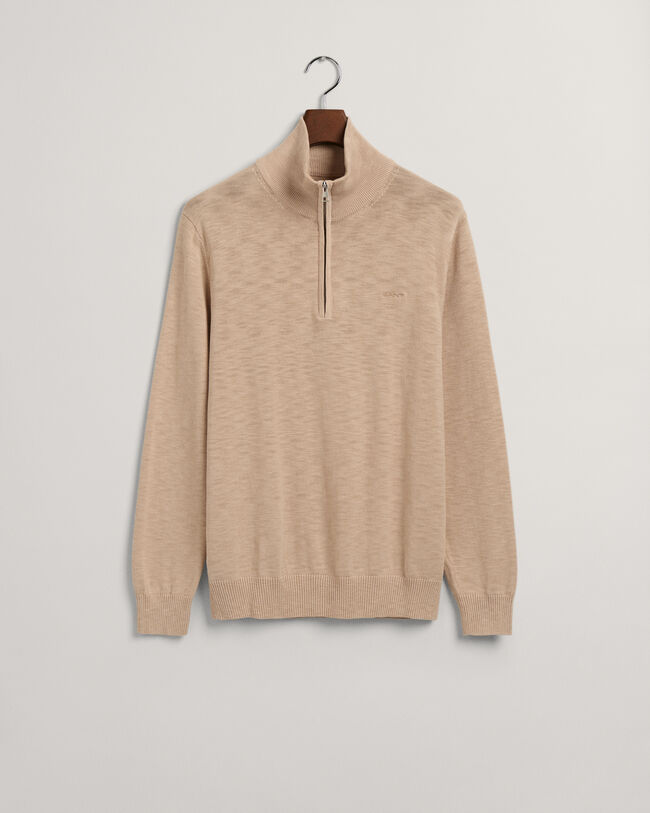 Cotton Flamme Half-Zip Sweater