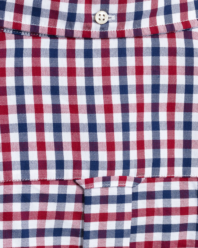 Regular Fit 2-Color Gingham Oxford Shirt