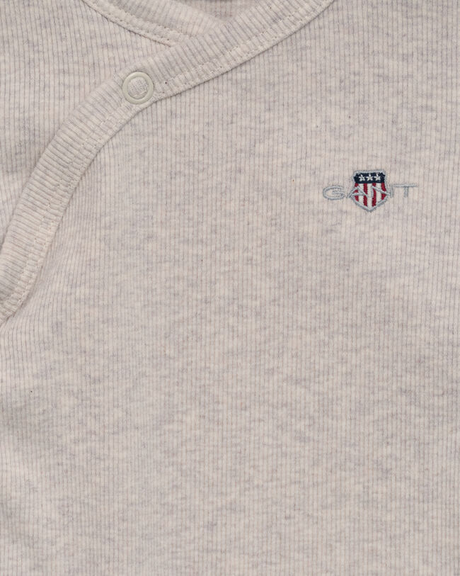 Baby Shield Ribbed Wrap Bodysuit