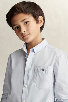Teen Boys Shield Poplin Shirt — LIGHT BLUE 5