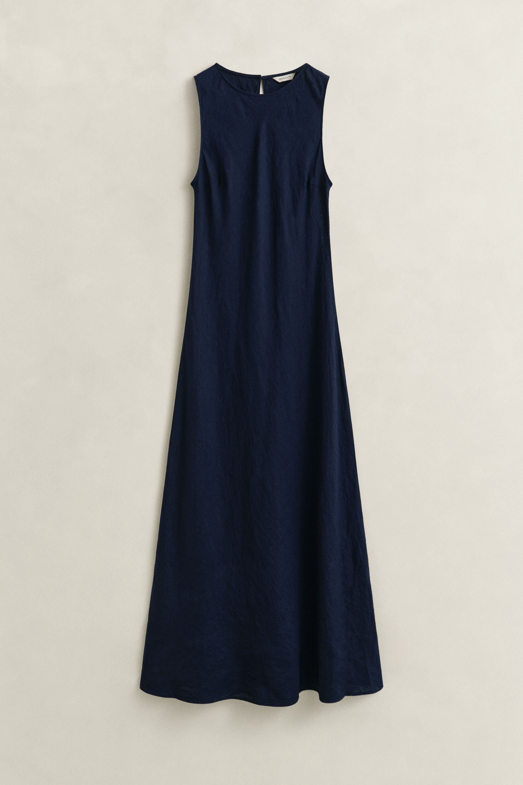 Bias Cut Linen Midi Dress