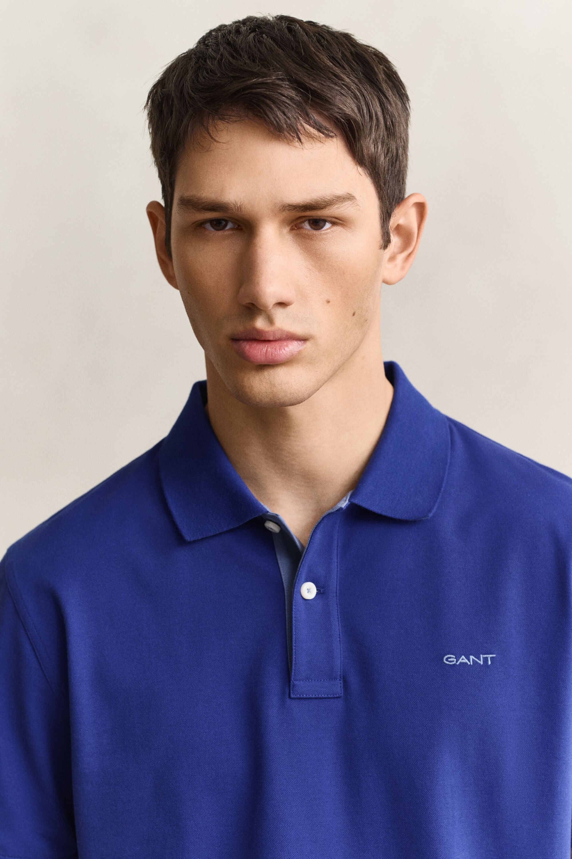 Contrast Piqué Polo Shirt