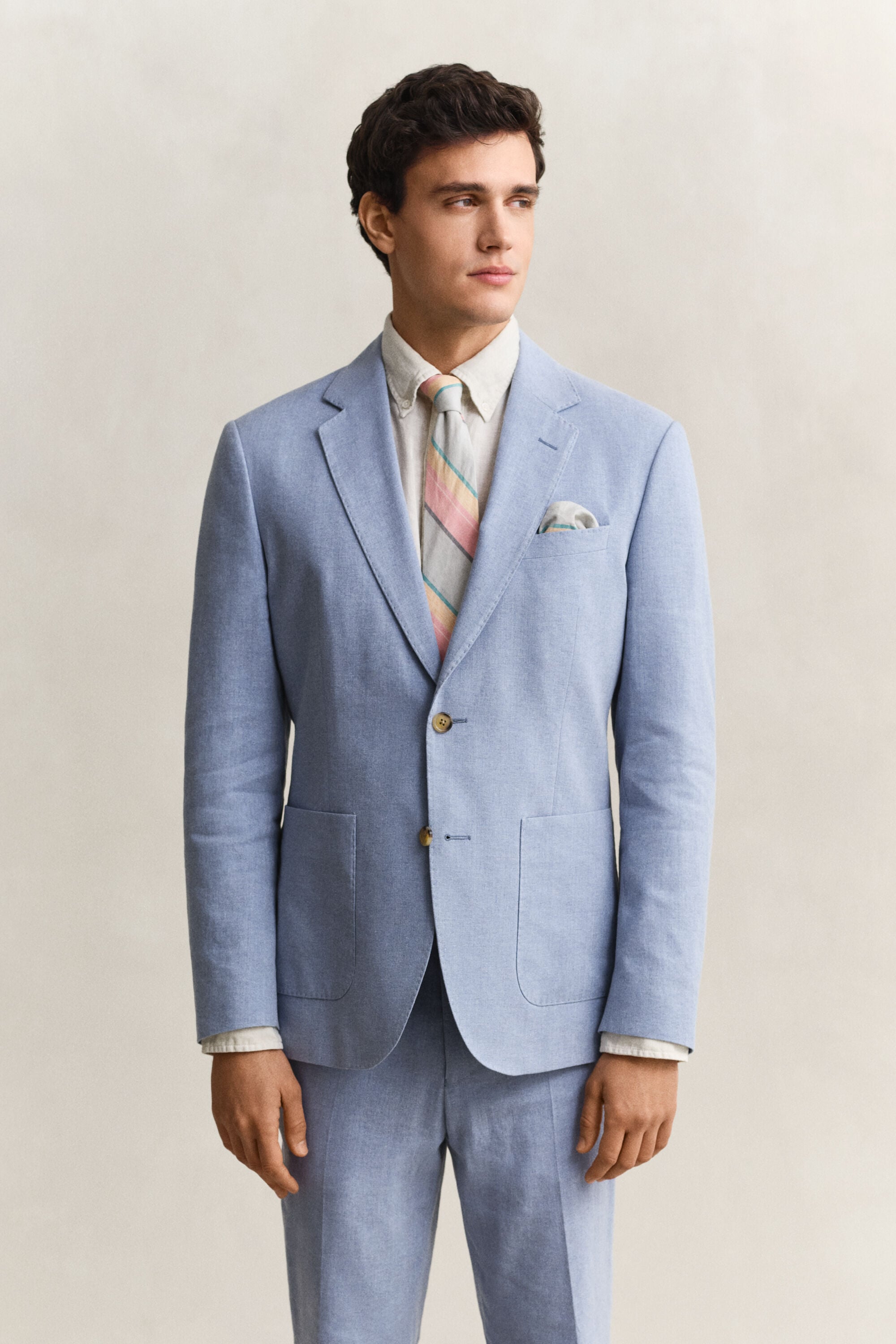 Linen Blend Suit Jacket