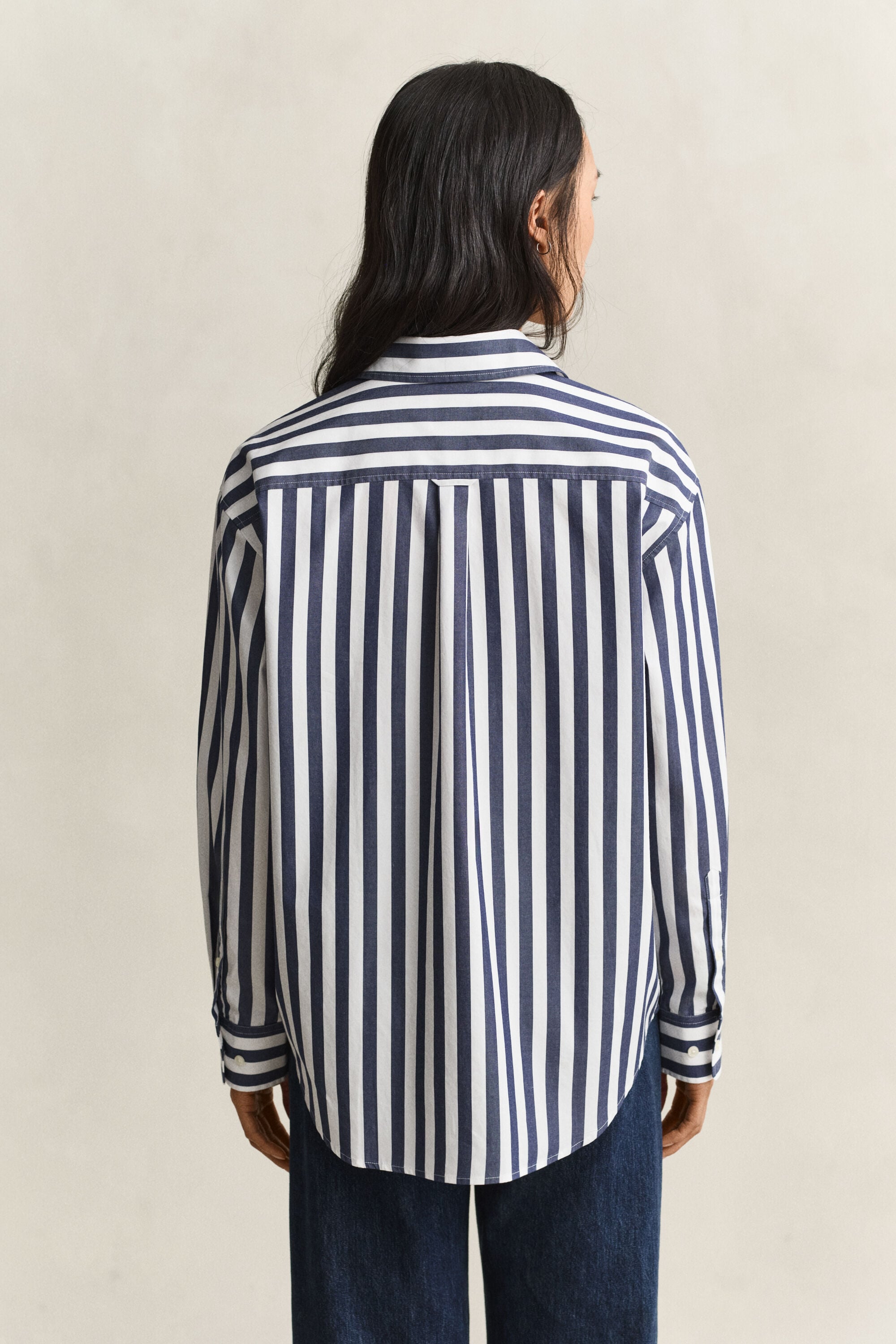 Relaxed Striped Poplin Shirt