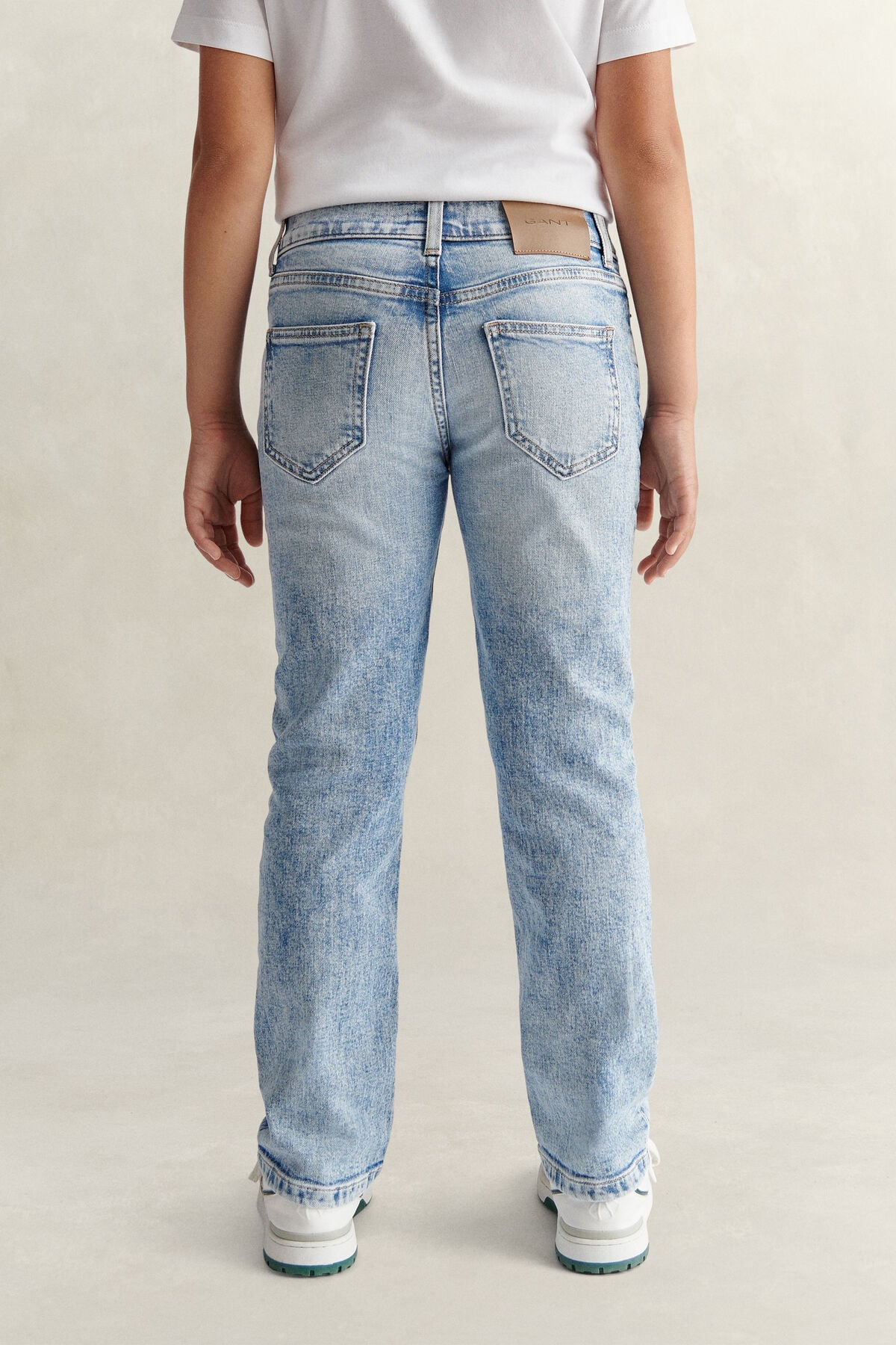Teen Boys Straight Fit Jeans — BLEACH WASH