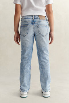 Teen Boys Straight Fit Jeans — BLEACH WASH 4