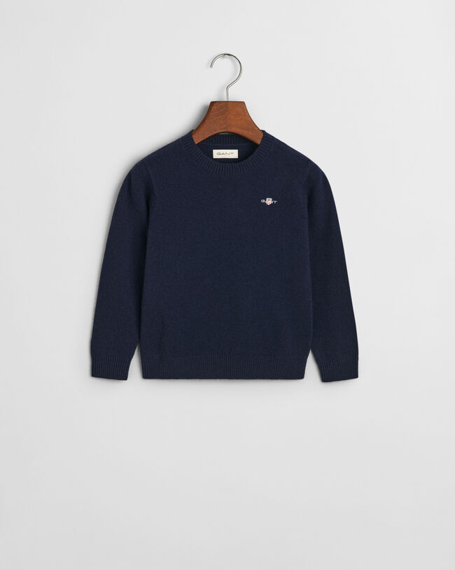 Kids Lambswool Crew Neck Sweater