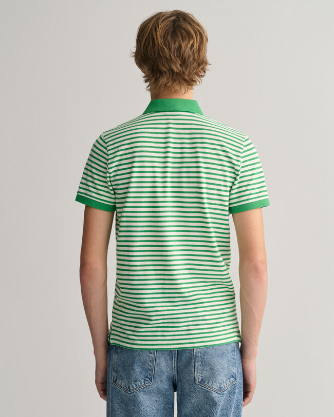 Striped Piqu&eacute; Polo Shirt