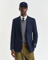 Slim Fit Wool Flannel Club Blazer