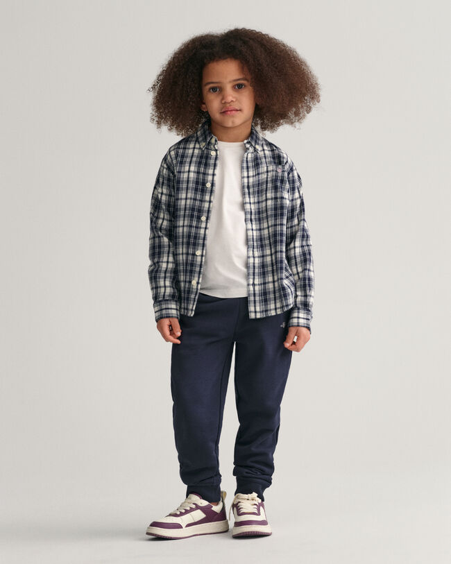 Kids Regular Fit Checked Flannel Shirt
