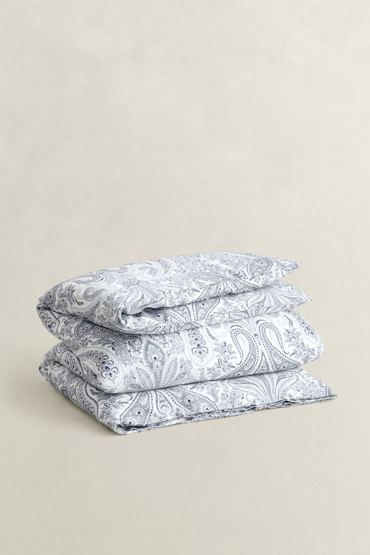 Key West Paisley Double Duvet — HEATHER GREY