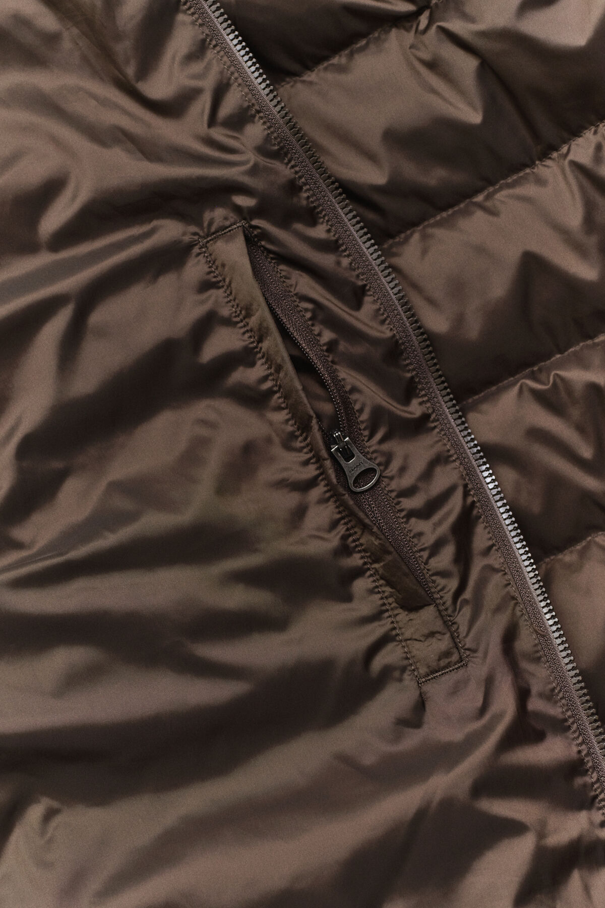 Light Down Jacket — SHADOW BROWN